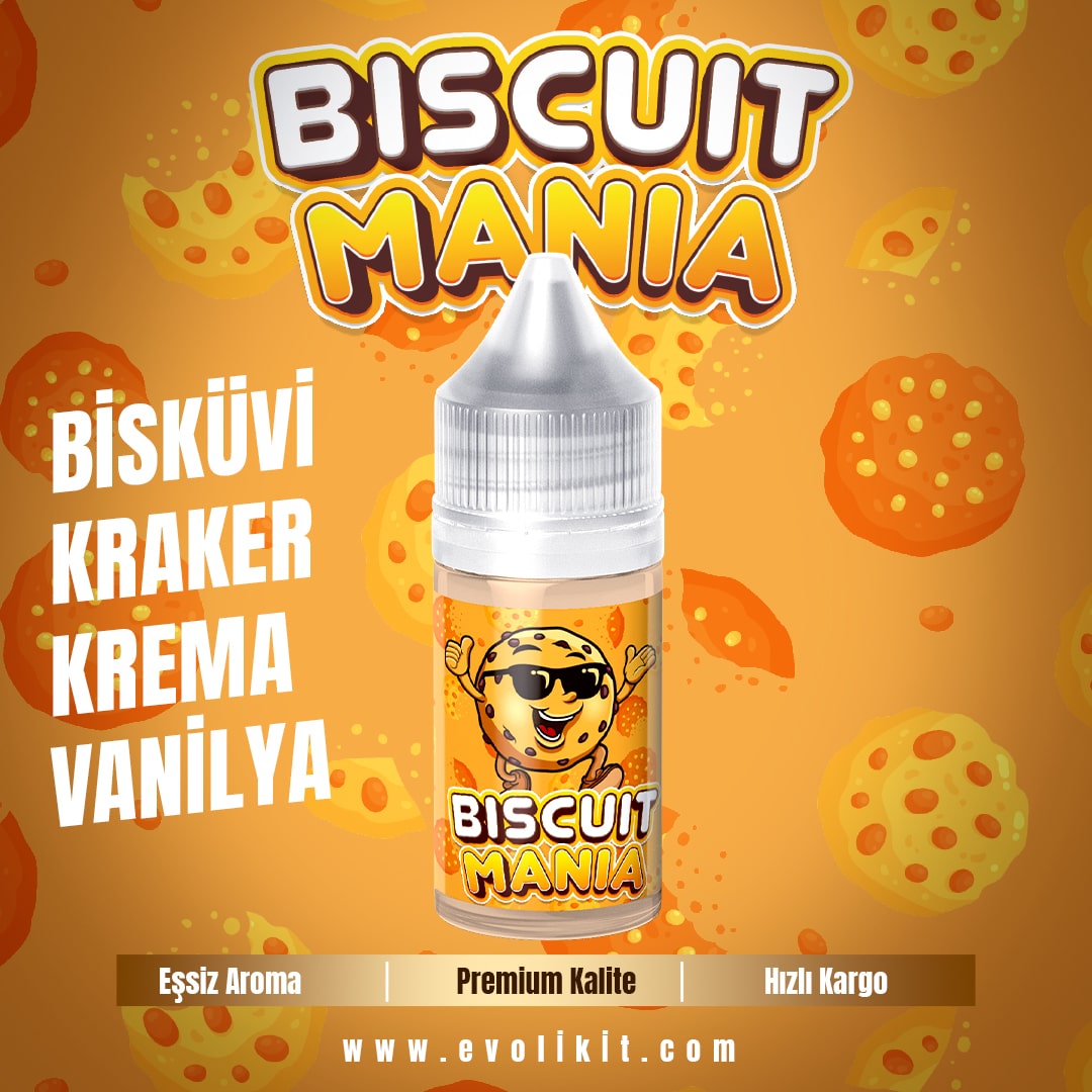 Biscuit-mania-bisküvi aromalı elektornik sigara likiti satın al Biscuit-mania-bisküvi aromalı elektornik sigara likiti sipariş